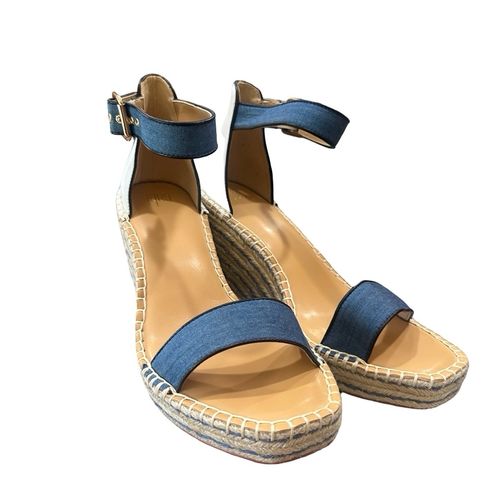 Cabi Women's Blue Espadrille Sandals 9.5M BT15